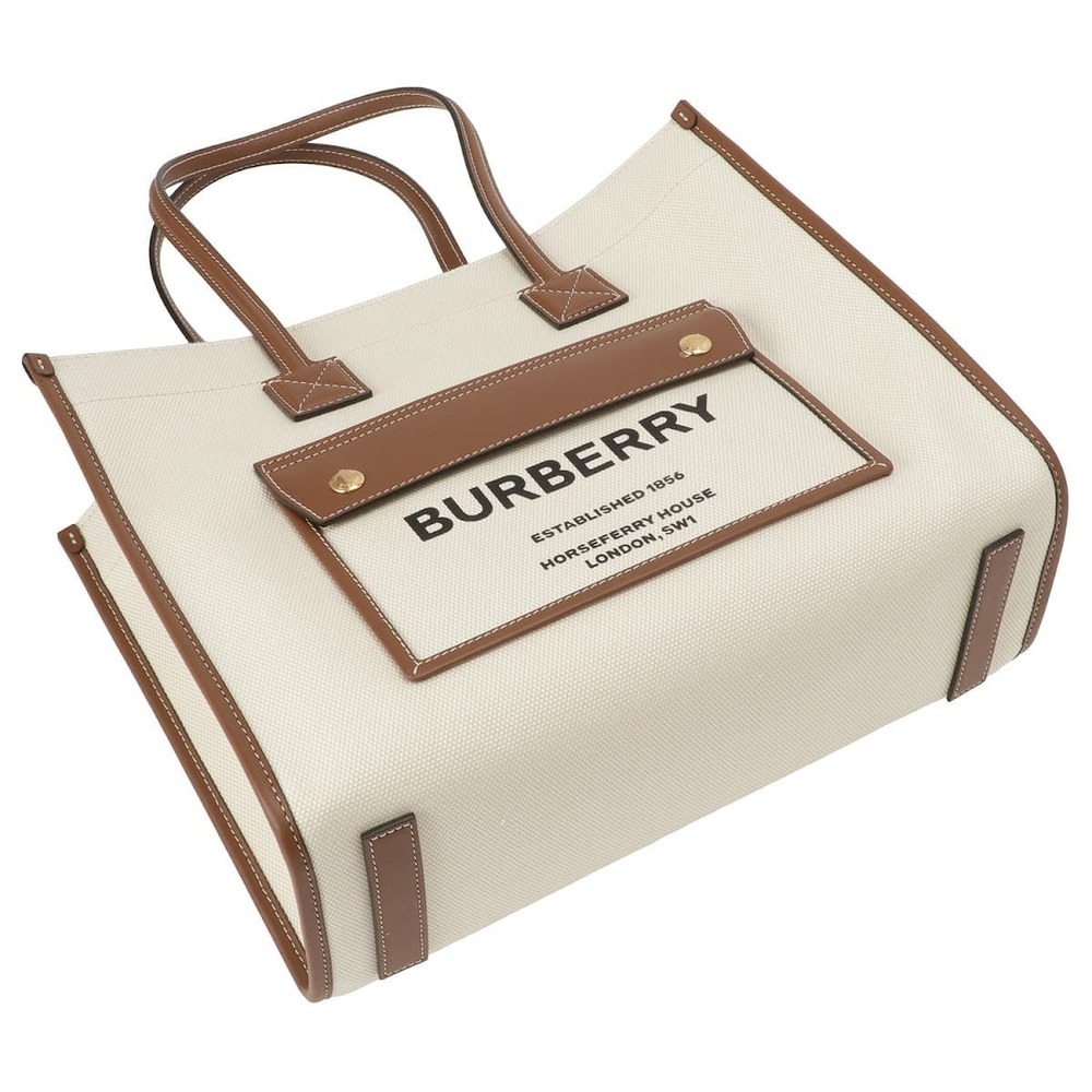 Burberry Belt Loop Snap Button Leather Handbag Br… - image 4